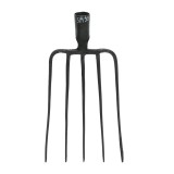 Furca metalica elvetiana cu 5 coarne, fara maner, pentru gospodarie