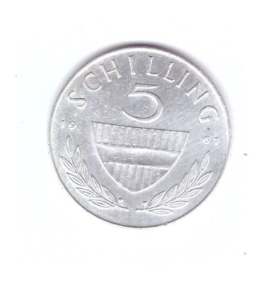 Moneda Austria 5 schilling 1961, stare foarte buna, curata foto