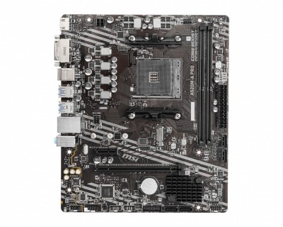 PLACA de BAZA MSI A520M, skt AM4, AMD A520, mATX, slot RAM 2 x DDR4, max 64 GB, 4x S-ATA 3, 1x M.2, 1x PCI-E, PCI-E3.0 x 16 x 1, PCI-E3.0 x 1 x 1, LAN foto