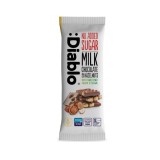 Ciocolata cu lapte si alune fara zahar indulcita cu Stevia, 75g, Diablo