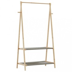 vidaXL Cuier pentru haine cu rafturi, 96x45,5x150,5 cm, bambus
