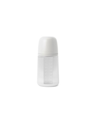Biberon din silicon, 240ml, colour essence sx pro debit mediu, transparent foto