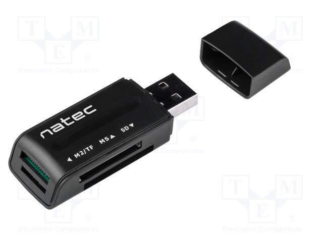 Cititor carduri memorie NATEC USB 2.0 negru