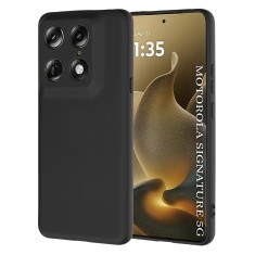 Husa silicon Motorola Signature Asteroid GSM SoftFlex, negru