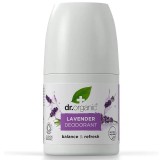 Dr.Organic Deo Roll-on Bio Lavanda 50ml - Protectie Naturala, Calmant, Fara Parabeni