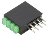 LED Verde Difuz 4 Diode 2mA 100&deg;