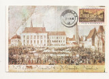 CA13-Carte Postala- Muzeul Brukenthal Sibiu, circulata 1975