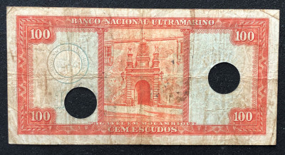 Mozambic 100 escudos 1958 Aires de Ornelas foto