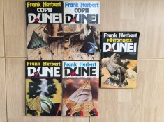frank herbert dune / copii dunei / mantuitorul dunei colectie 5 volume carti sf beletristica editura nemira 1992