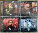 4 cd-uri sigilate cu muzică clasică , Berlioz , Beethoven , Tchaikovsky