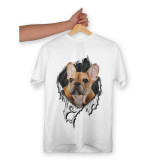 Tricou personalizat dama &quot;BULLDOG&quot;, Alb, Marime S