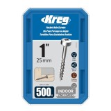 Set holtsuruburi pentru gauri in lemn Kreg SPS-C1-500, O8x25 mm, 500 bucati