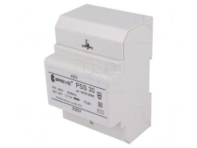 Transformator Alimentare 30VA 230V 42V cu Bandă de Cleme foto