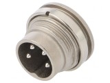 Conector M16 Soclu Tată 4 PIN 5A 300V IP40