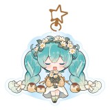 Breloc Acrilic Hatsune Miku Kawaii Autumn Time