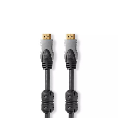 Cablu HDMI Nedis Ethernet 2.5m 4K 60HZ 18Gbps antracit foto