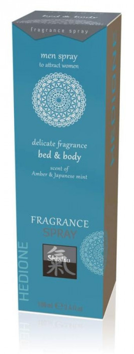 Spray Afrodisiac Bed + Body Pentru Femei, Ambra + Menta Japoneza, 100 ml