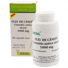 Ulei de Canepa 1000mg Hofigal 40cps