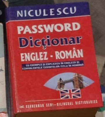 Password. Dictionar Englez-Roman foto