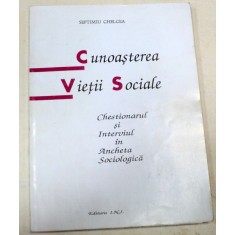 CUNOASTEREA VIETII SOCIALE-SEPTIMIU CHELCEA 1996 * PREZINTA HALOURI DE APA