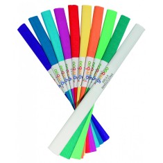 Rola hartie creponata, 50 x 200 cm, GIMBOO - culori intense asortate