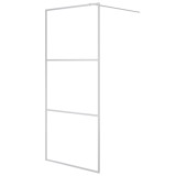 Cumpara ieftin Paravan dus walk-in argintiu 90x195 cm sticla ESG transparenta