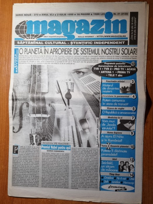 magazin 2 iulie 1998-art seinfeld