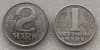 P3. Germania RDG 2 Mark 1978 A + 1 Mark 1956 A **, Europa