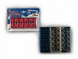 Set carlige pentru agatat decoratiuni in brad 80 buc set 4 culori: argintiu, auriu, rosu si albastru