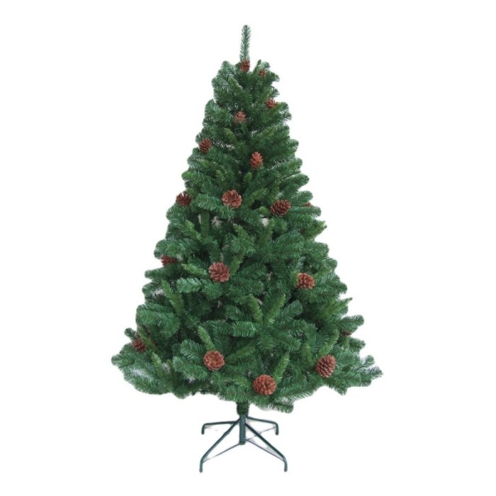 Brad artificial 180 cm cu conuri &ndash; Impodobit rapid!