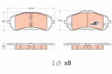 TRW GDB2044 COTEC set placute frana,frana disc