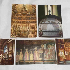 Pictura - Biserica - Manastire carte Postala veche - Lot x 5 vederi din Romania