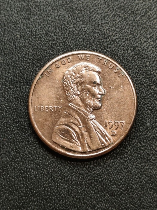 B 11 Moneda 1 Cent SUA 1997 D