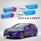 Cumpara ieftin Ștergătoare Renault Megane IV Grandtour Break 2015-2017 | Set Față Flat Premium &ndash; TeamCar&reg;