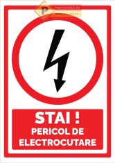 Indicator special pericol de electrocutare foto