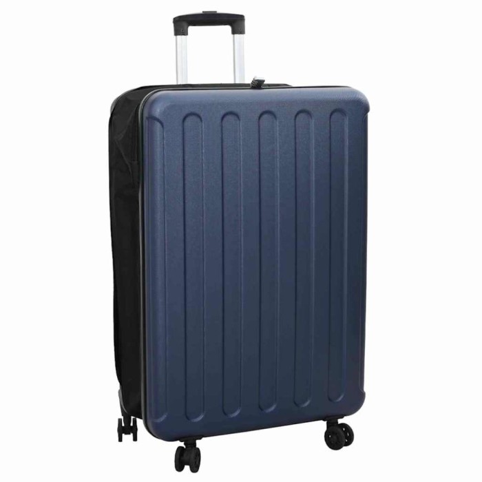 Valiză pliabilă Hard Shell 28&quot; Albastru &icirc;nchis 50x30x76 cm ABS
