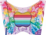 Cumpara ieftin SET CADOU 20 CREIOANE COLORATE SPARKLE BUTTERFLY FABER-CASTELL, Faber Castell