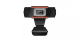 Camera Web, Full HD 1080P, cu microfon, Reducere Zgomot, pentru videoconferinte, Conectare Laptop, transmisii live, Cablu USB, Negru