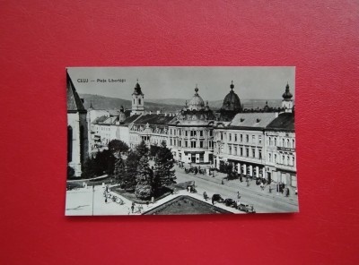 CARTE POSTALA - RPR - CLUJ - PIATA LIBERTATII foto