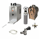 Sistem complet - Dozator bere JET 30, cu flux de răcire uscată, cu 1 linie, de p&acirc;nă la 35 litri cu butoi lemn, Cupla butoi bere: KeyKeg