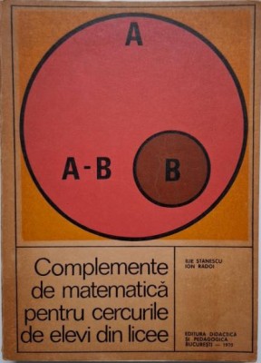 Complemente de matematica pentru cercurile de elevi din licee &amp;ndash; Ilie Stanescu, Ion Radoi foto