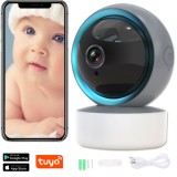 Baby Monitor Birai&reg; NovaBaby, Camera Video-Audio Wireless pentru Bebelusi, Vedere Nocturna IR, Senzor Miscare, Alarma, Comunicare Bidirectionala, Rota
