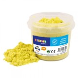 Nisip senzorial modelabil galben lamaie play sand 1 kg playbox pb2472016