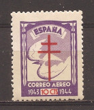 Spania 1943 - Lupta &icirc;mpotriva tuberculozei, PA, MNH, Nestampilat
