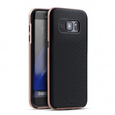 Husa Ipaky Bumblebee Neagru cu Auriu Roze Pentru Samsung Galaxy S7 Edge G935 foto
