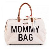 Geanta de infasat Childhome Mommy Bag Teddy Ecru