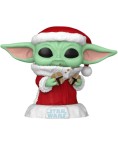 Pop Star Wars Mandalorian Holiday Grogu 747 Bobble Head 9cm