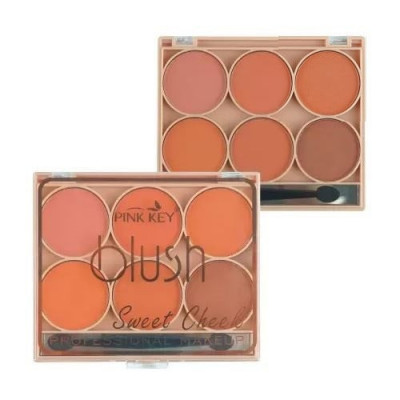 Paleta 6 farduri de obraz, Makeup, Pink Key Blush, Sweet Cheek, 02 foto