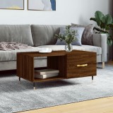 Gossi masuta de cafea, stejar maro, 90x50x40 cm, lemn prelucrat