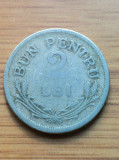 Moneda Romania 2 lei 1924